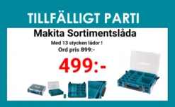 Makita Sortimentslåda med 13 insatslådor