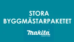 Makita Stora byggmästarpaketet(20 st maskiner+radio+lampa+väskor).