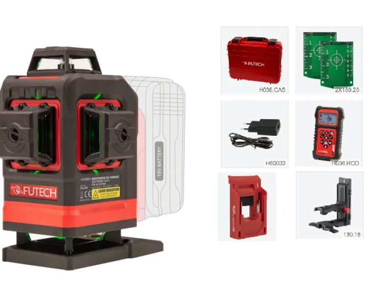 Multilinjelaser 4D 18Volt MAX Fjärr