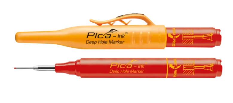 Pica Ink Djuphålsmärkpenna röd