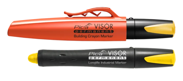 Pica visor Märkkrita gul