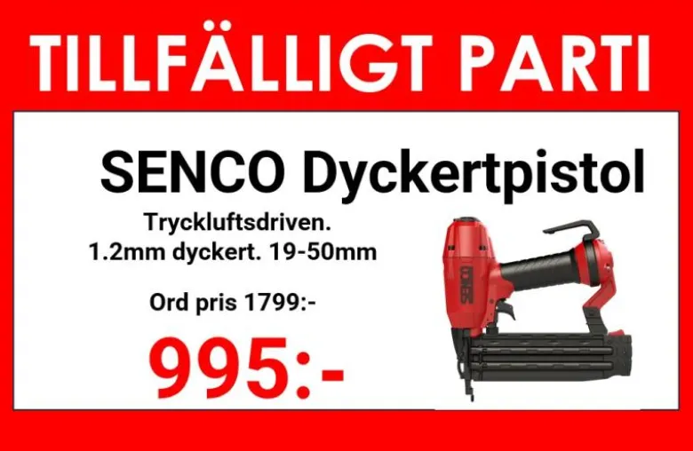 Senco FinishPro 18BL Dyckertpistol 1,2mm