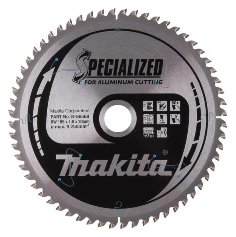 Sågklinga Aluminium 165x20x1,8 60T Specialized