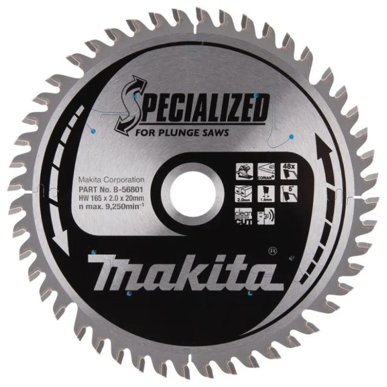Sågklinga Corian 165x20x2,0 48T Specialized