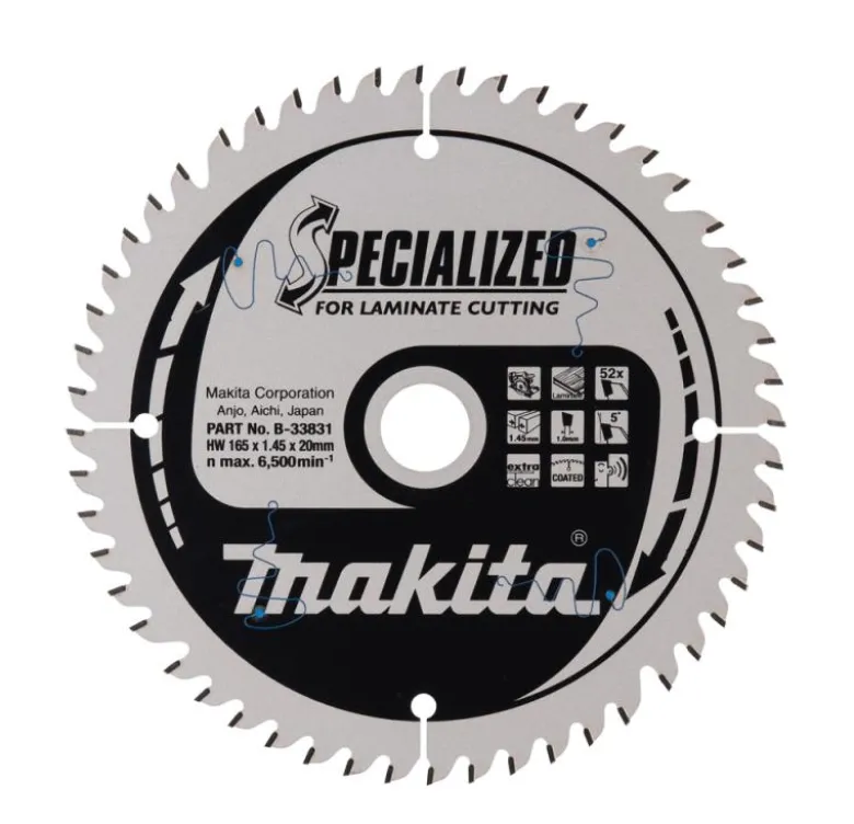 Sågklinga Laminat 165x20x1,45 52T Specialized