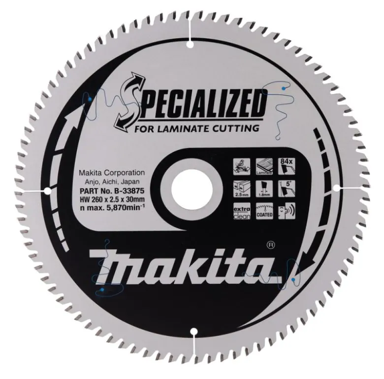 Sågklinga Laminat 260x30x2,5 84T Specialized