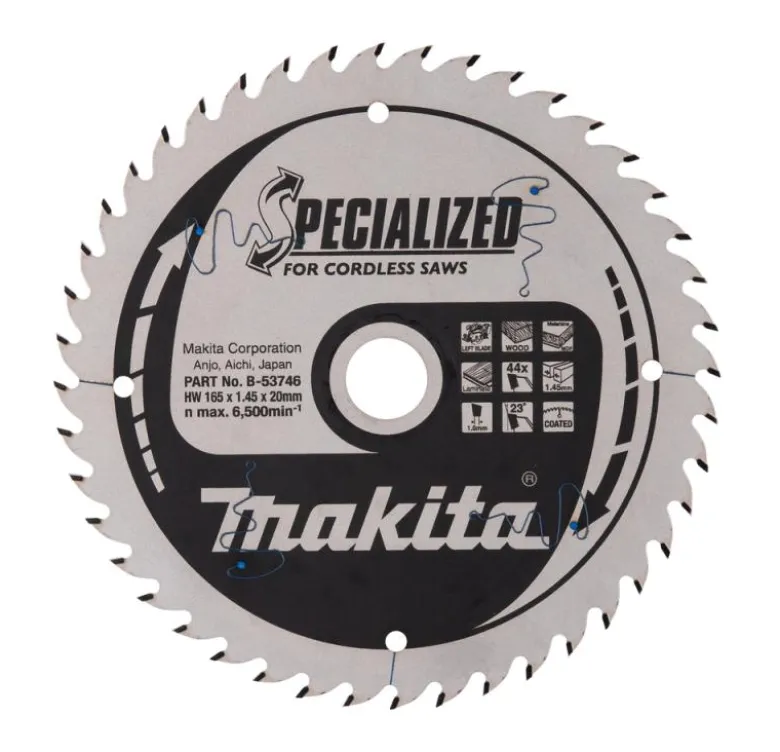 Sågklinga MDF 165x20x1,45 44T Specialized