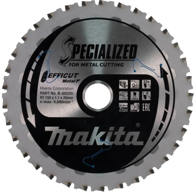 Sågklinga Metall 150x20x1,1 33T Efficut