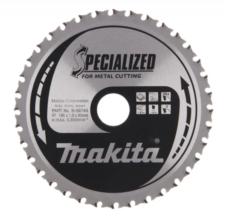 Sågklinga Metall 185x30x1,9 36T Specialized
