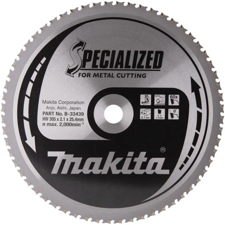 Sågklinga Metall 305x25,4x2,1 60T Specialized