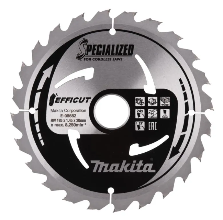 Sågklinga Trä 185x30x1,45 24T Efficut