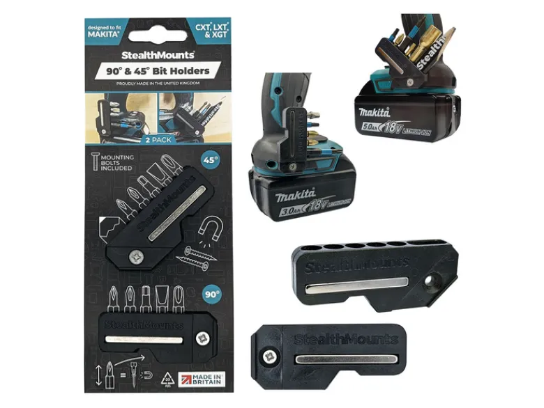 StealthMounts Bitshållare svart 2-pack