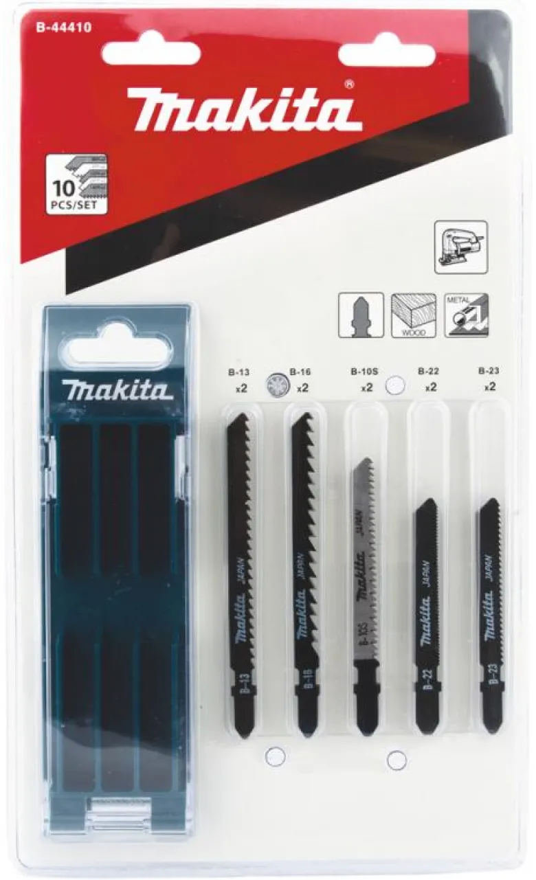 Sticksågbladsats Trä/metall 10-p