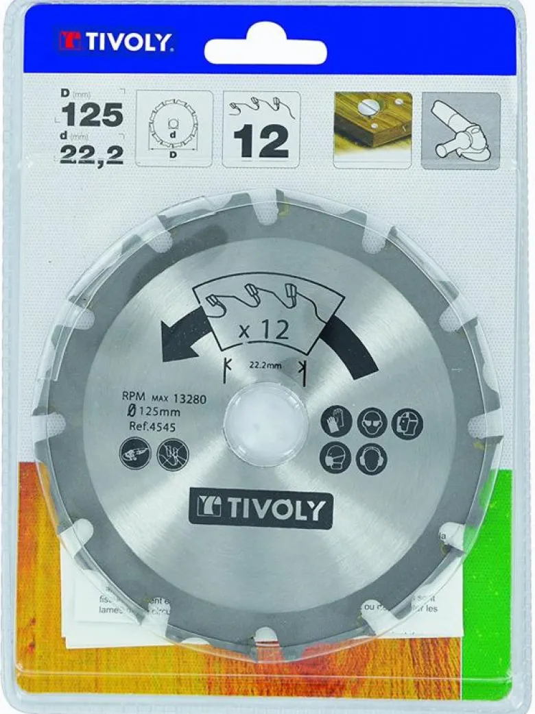 Tivoly Form-, fräs- och kapskiva 125mm