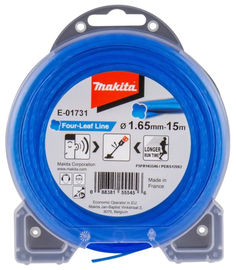 Trimmertråd fyrklöver 1,65mm, 15 meter