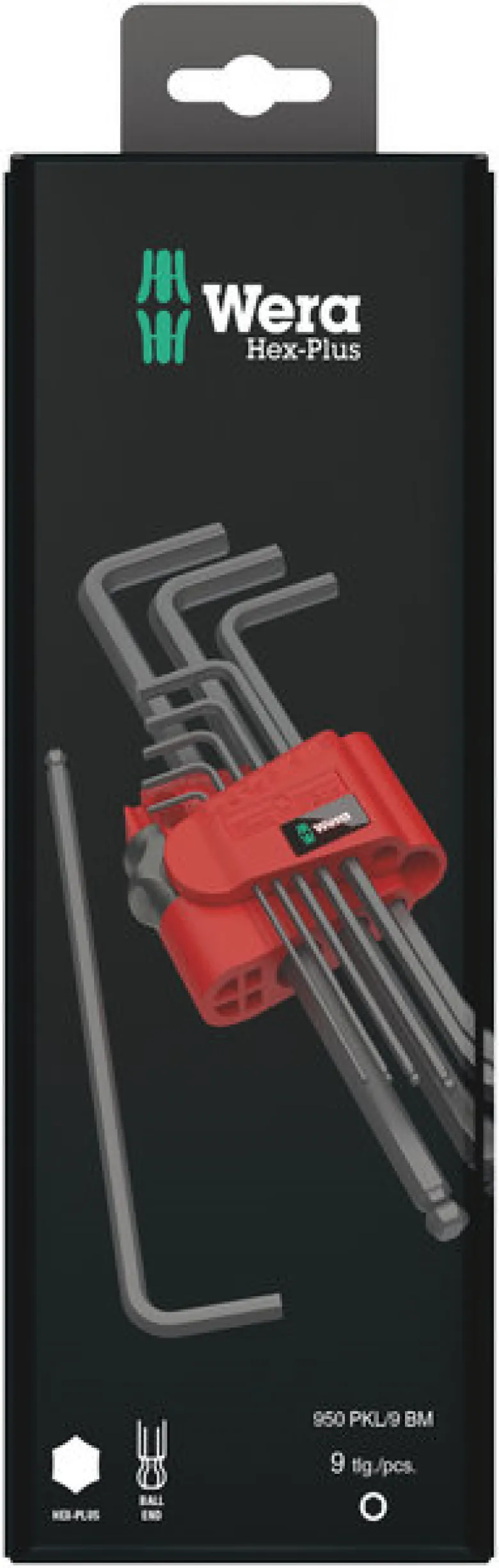 Wera L-Nyckelsats insex 9-delar