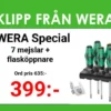 Wera Skruvmejselsats KK 7 Heavy metal 7-delar